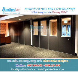 Vách Ngăn Di Động Có Ô Kính VNV04